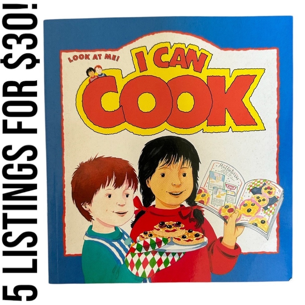 Vintage 90s Children’s Book I Can Cook Pam Cary Kate Simpson